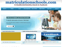 Tablet Screenshot of matriculationschools.com